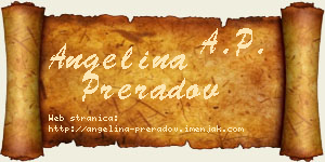 Angelina Preradov vizit kartica